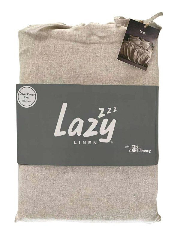 Lazy Linen Duvet Cover - Linen