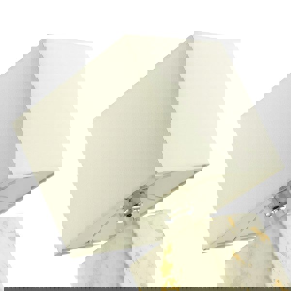 Designer Square Ceramic Table Lamp with Gold Marble Effect Finish Image 3