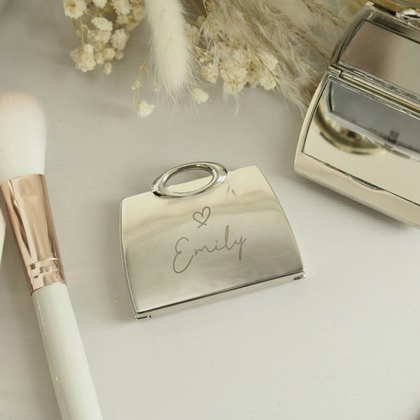 Personalised Memento Company Personalised Name Handbag Compact Mirror