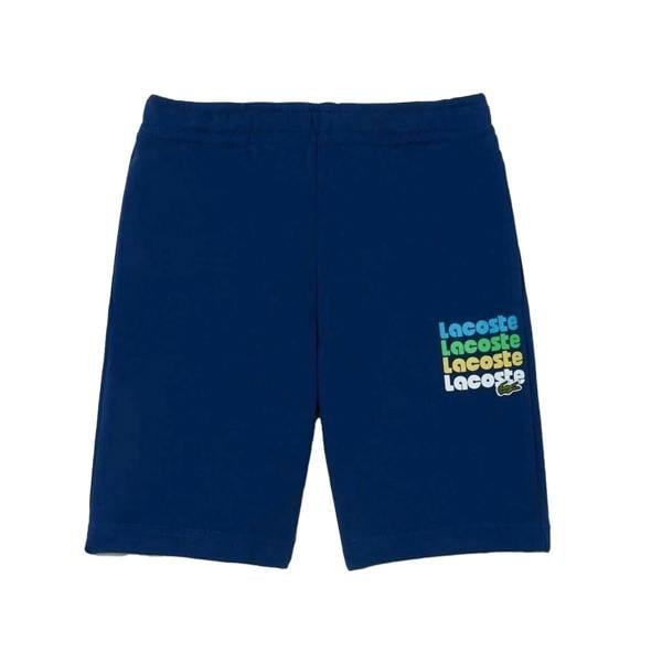 Lacoste Childrens/Kids Cotton Blend Relaxed Fit Sweat Shorts - Navy - 
