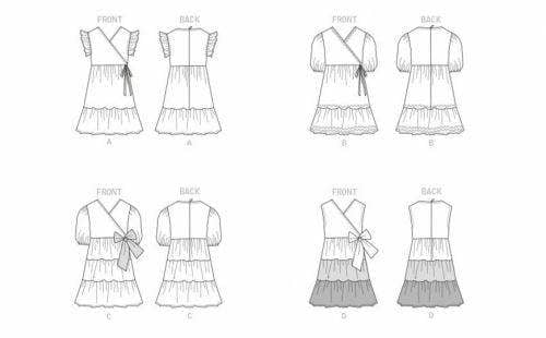 Butterick Sewing Pattern 6887, Dresses for Kids, A (2-3-4-5-6) - Easy