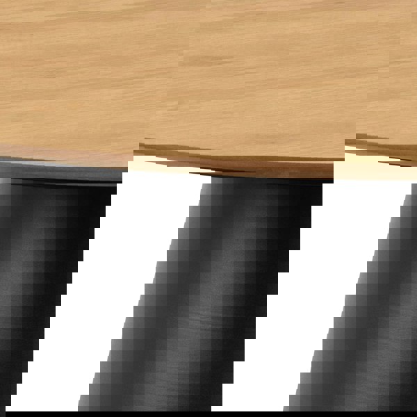 Furniture To Go Soli Round Dining Table in Oak/Black 120x75cm