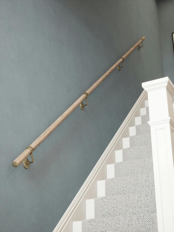 Handrails Direct Oversley Walnut Straight Flight Handrail