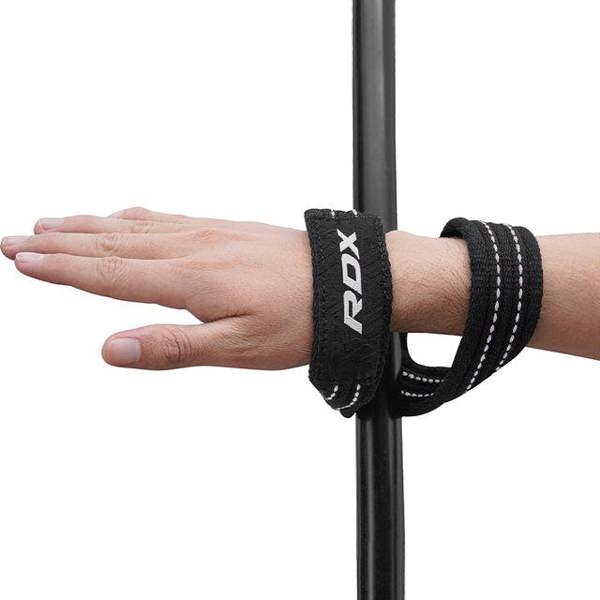 RDX Sports GYM LIFTING COTTON 8 STRAPS WHITE