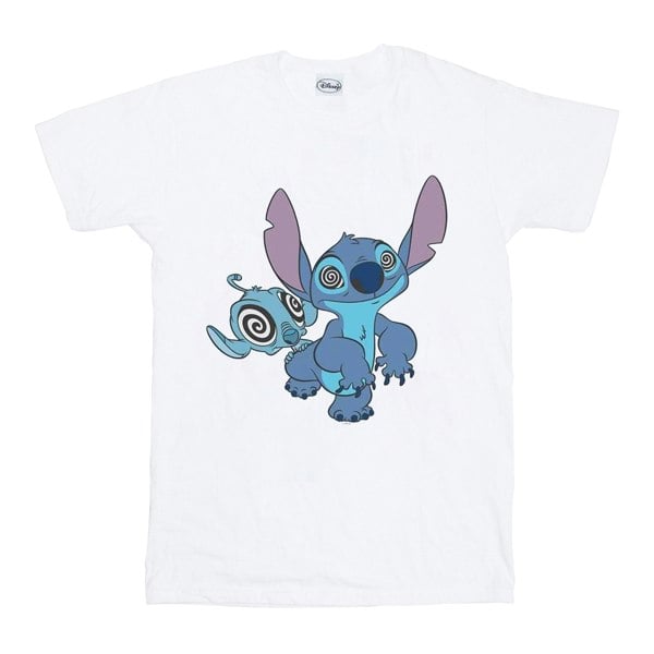 Disney Girls Lilo And Stitch Hypnotized Cotton T-Shirt - White