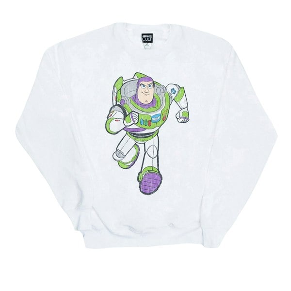 Disney Boys Toy Story 4 Classic Buzz Lightyear Sweatshirt - White