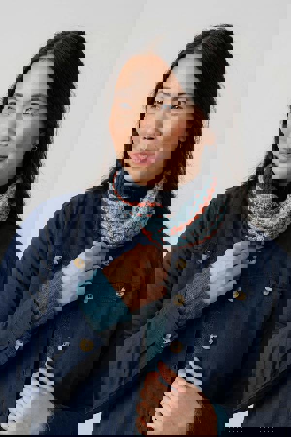 Harvest Print Cord Tote Bag Moss Moss | Lily and Me Clothing