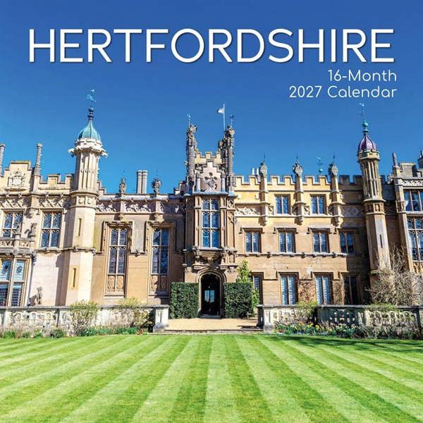 Hertfordshire Calendar 2027, Wall Calendars, Month To View, Travel, Gift