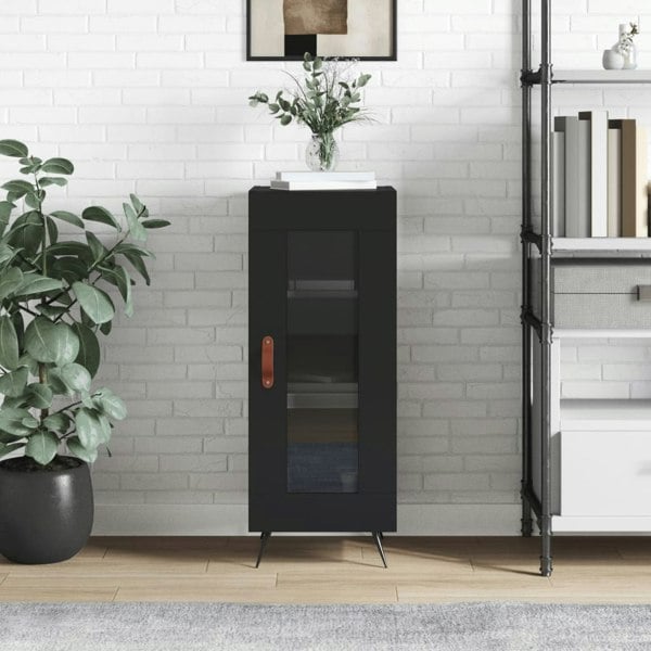 Berkfield Sideboard Black 34.5x34x90 cm Engineered Wood