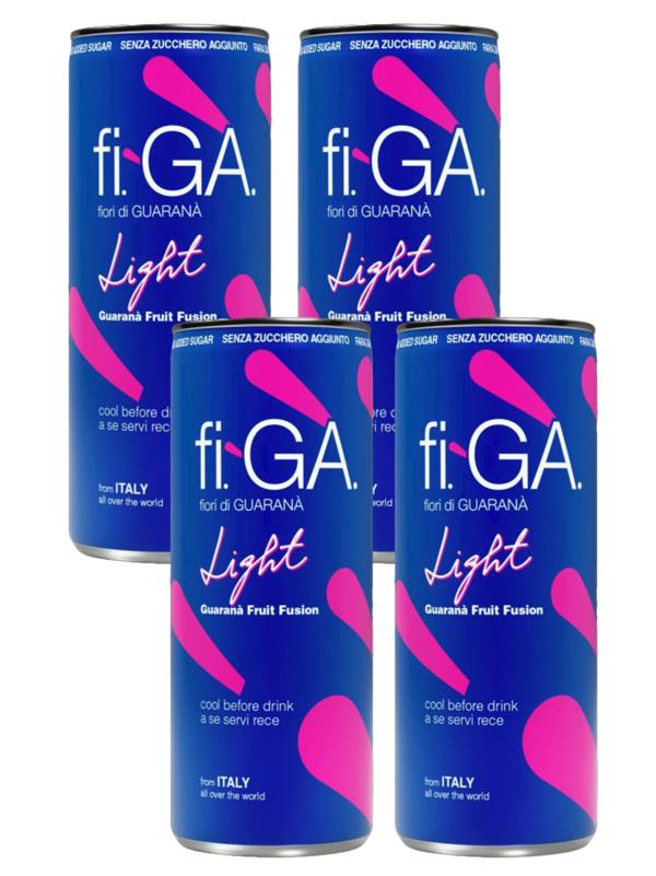 Figa (fi-GÀ / fi-ga) Fiori di Guarana Light Soft Drink 4x250ml