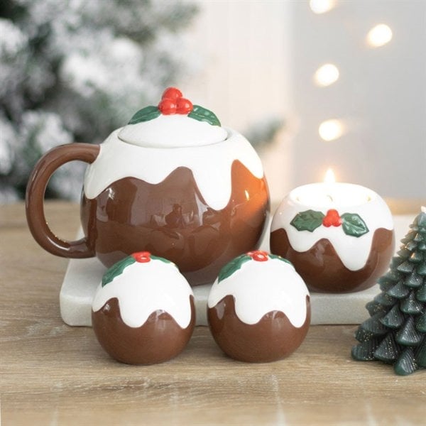 Serano Christmas Pudding Shaped Mug