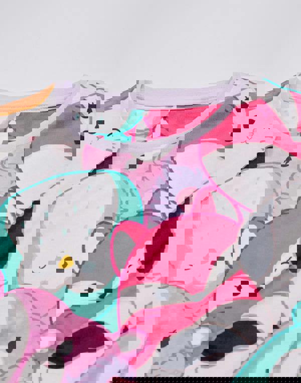 Squishmallows Girls Purple Multi Character Multi-Pack of 2 Long Sleeve Long Leg Pyjama Set