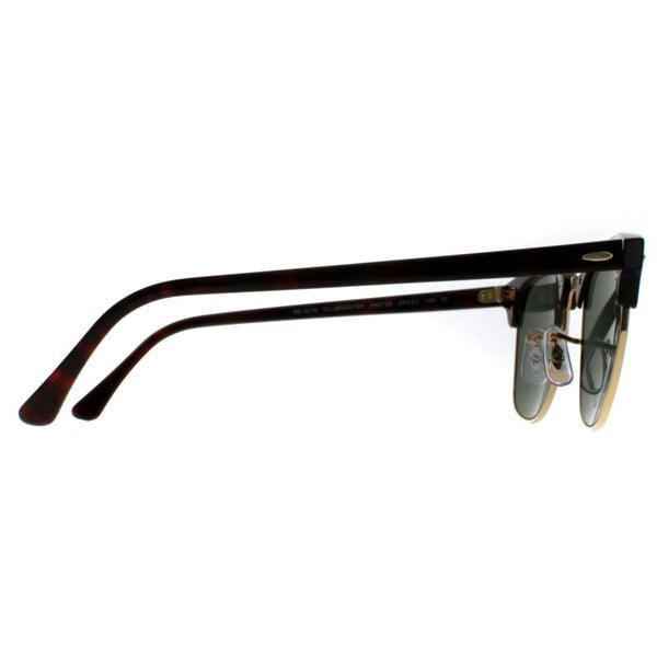 Rayban Sunglasses Clubmaster 3016 990/58 Red Havana Green Polarized Large 51mm