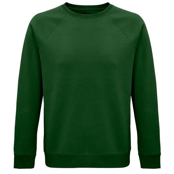 SOLS Unisex Adult Space Organic Raglan Sweatshirt - Bottle Green
