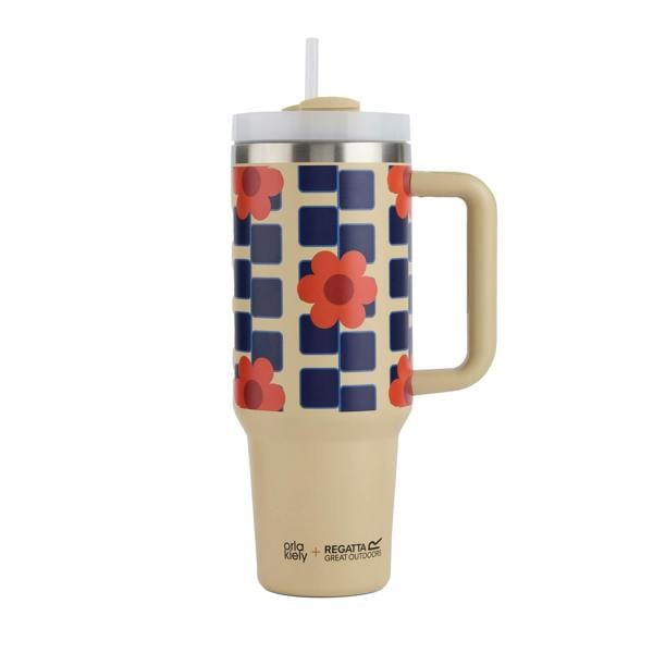 Regatta Orla Kiely Spinning Flower 1.2L Thermal Mug - Monochrome - 
