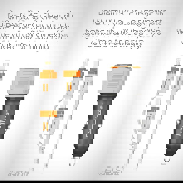 GadJet 2-in-1 Charge & Sync Cable & 2-Port Car Charger Multipack