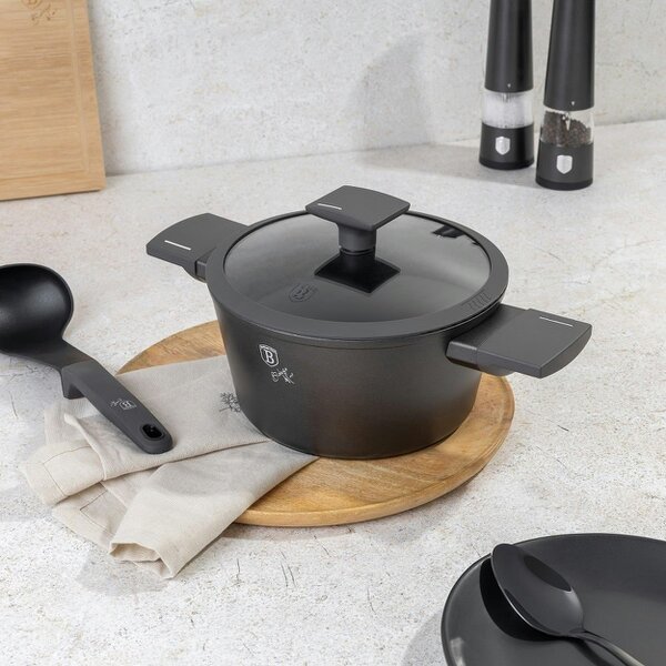 Berlinger Haus Casserole with lid, 20 cm Berlinger Haus BH8130 Anthracite