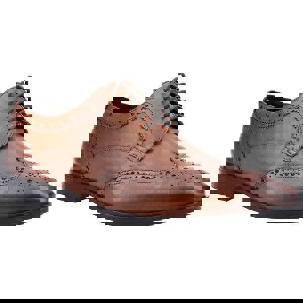 Hush Puppies Elliot Brogue School Men's Shoes in Tan