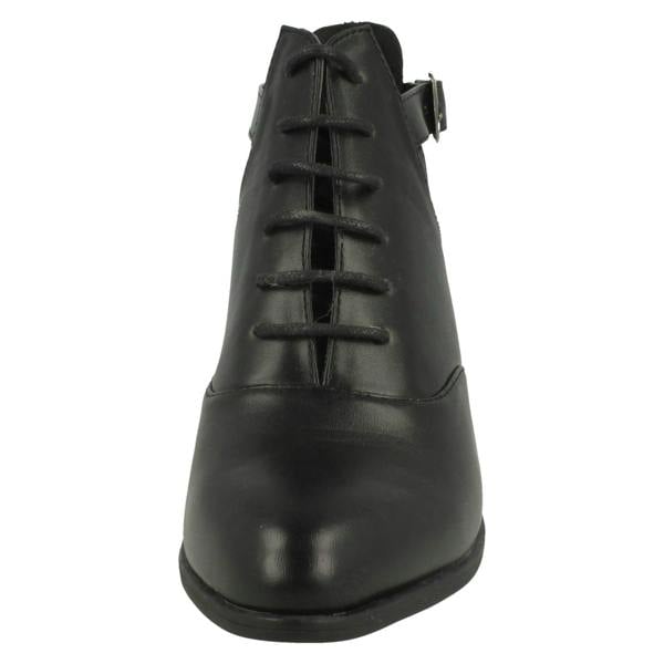 Spot On Ladies Spot On Cut Out Ankle Boots
