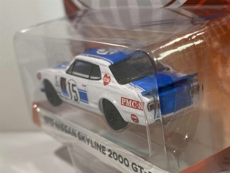 1972 nissan skyline 2000 gt-r #15 1:64 scale greenlight 47030c
