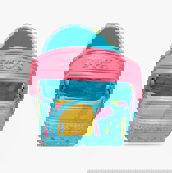 Crocs 209039-6WA CLASSIC ISLAND ESCAPE Girls Clogs Hyper Pink/Multi