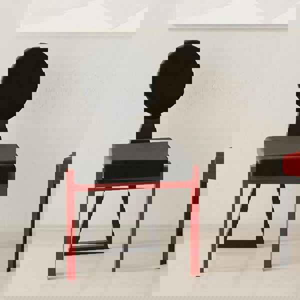 Rit Concept Adetokunbo Accent Dining Chair, Black & Red