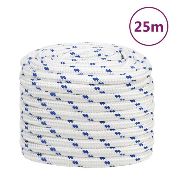 Berkfield Boat Rope White 20 mm 25 m Polypropylene