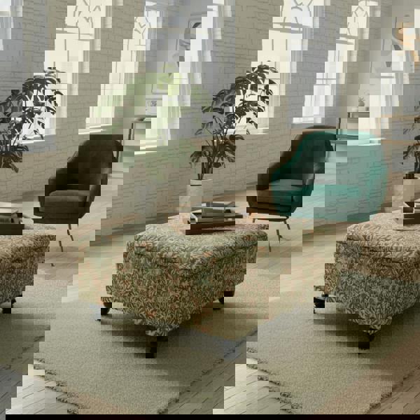 Durable Hand - finished Large Upholstered Ottoman Stool – Multi - Functional & Stylish - ISTOOLS