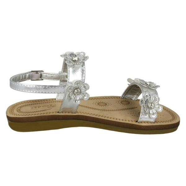 Spot On Girls Spot On Slingback Flowery Sandals