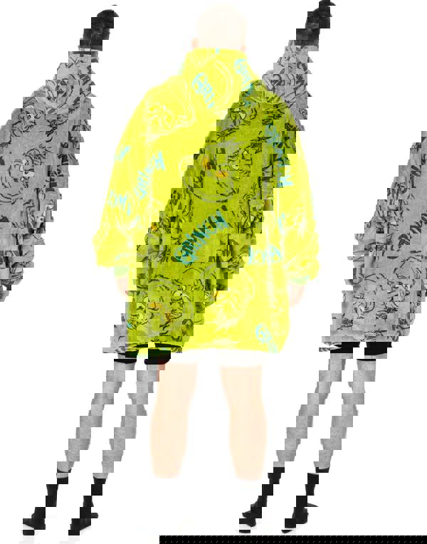 The Grinch Unisex Green All Over Print Blanket Hoodie [dis] [dis]