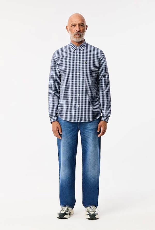 Lacoste Men's 5 Pocket Straight Cut Indigo Jeans