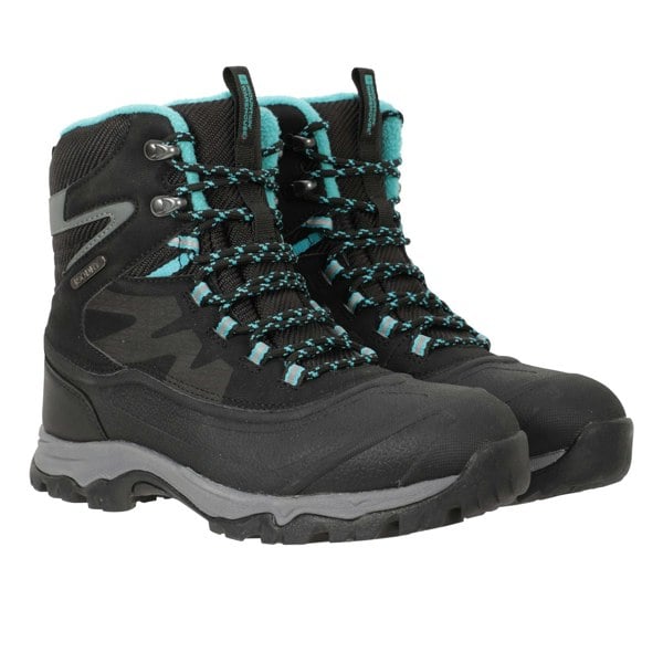 Mountain Warehouse Womens Ultra Piste Basher II Waterproof Snow Boots - Black