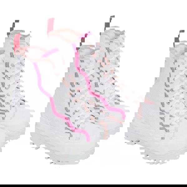 Superga Womens/Ladies 2341 Alpina Curly Bindings Ankle Boots - White/Pink