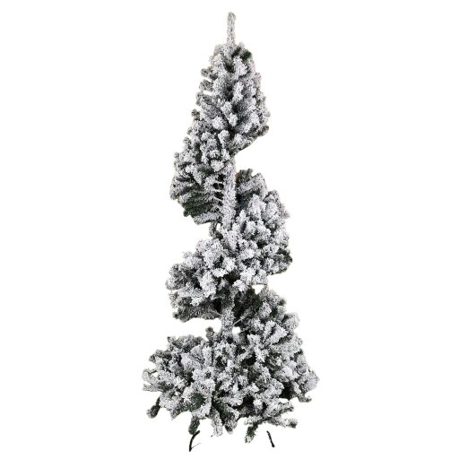 Samuel Alexander 7ft (2.1m) Premier Spiral Snow Flocked Christmas Tree