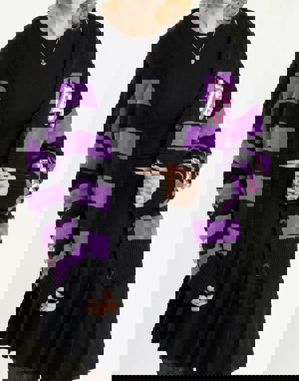 Monster High Womens Purple Alumni Cardigan