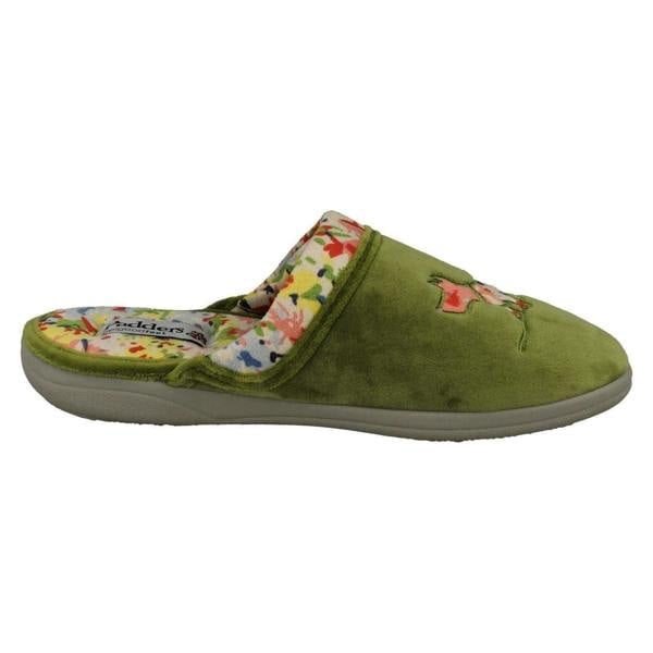 Padders Ladies Padders Wide Fitting Slipper Mules Scotty