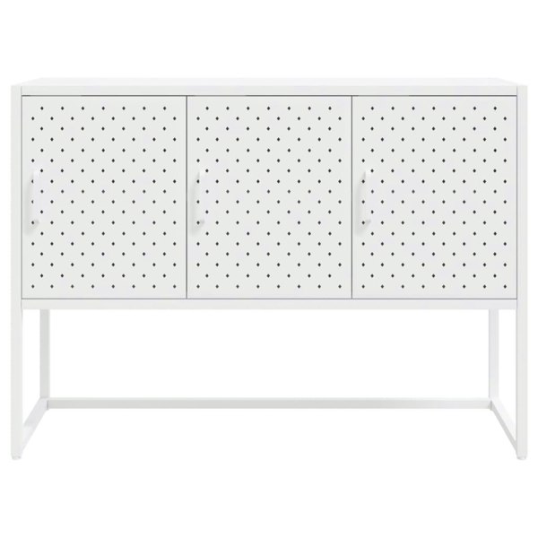 Berkfield Sideboard White 105x35x75 cm Steel