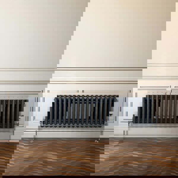 Monstershop Traditional 3 Column Radiator - 300 x 1192mm - Anthracite Grey