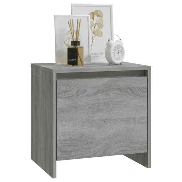 Berkfield Bedside Cabinet Grey Sonoma 45x34x44.5 cm Engineered Wood