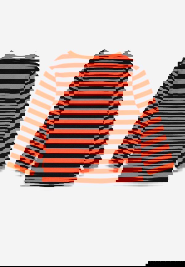 Organic Happy Ghost Applique Long Sleeved T-Shirt - Toby Tiger