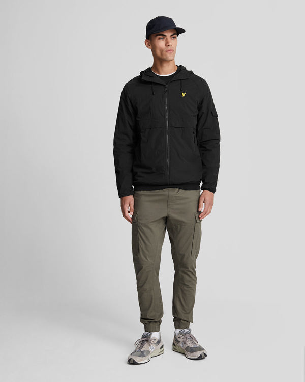 Lyle & Scott Hooded Winbreaker Jacket - Black