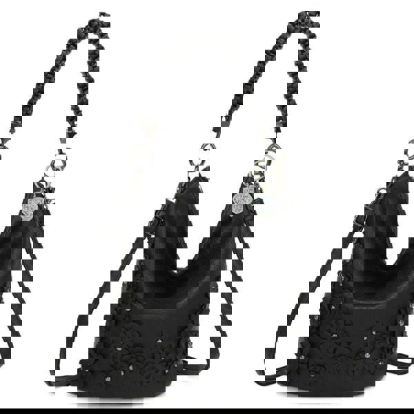 Love EMVY Flower Rope Slouch Shoulder / Top Handle Bag – Diamante Charm