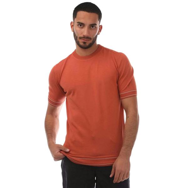 Boss Mens Plain Cotton T-Shirt - Orange - 