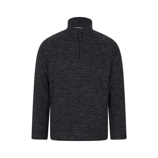 Mountain Warehouse Mens Snowdon II Fleece Top - Black - 