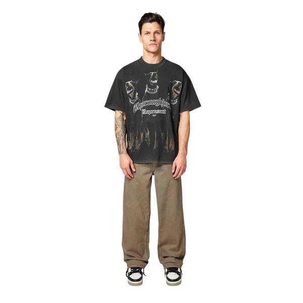 Represent Mens Thoroughbred Dogs T-Shirt - Vintage Black - 