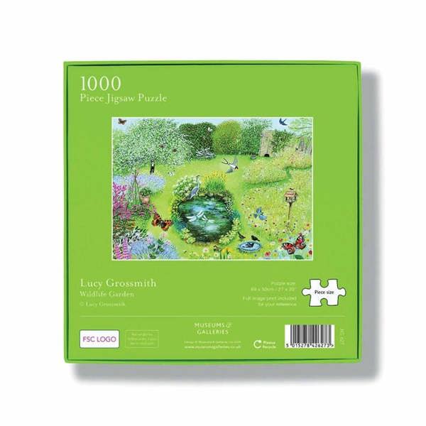 Lucy Grossmith, Wildlife Garden Jigsaw, Jigsaws & Puzzles, Art, Gift