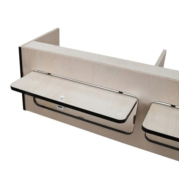 Monstershop Overhead Camper Cabinet With Black Trim – 120cm x 35cm x 35cm