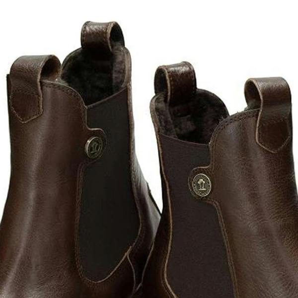 Panama Jack Francesca B13 - Women's Brown Leather Chelsea Boots