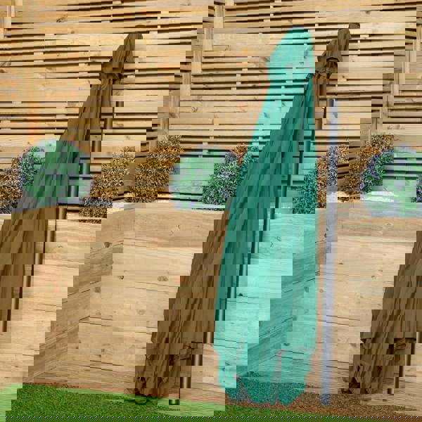 Samuel Alexander 2.7m Havana Garden Patio Parasol with Crank Handle and Cover in Green