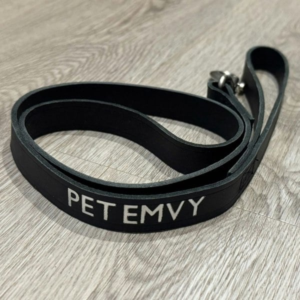 Pet EMVY Genuine Leather Dog Lead – Classic Black